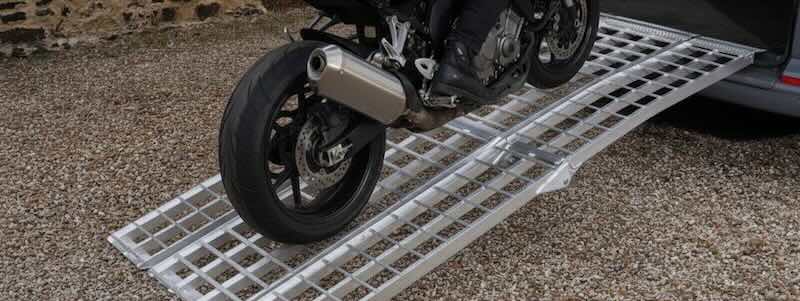 Motorbike Ramp loading into truck 