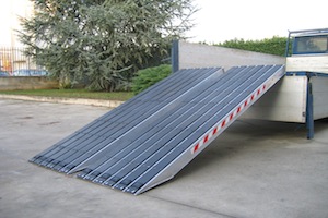 Rubber Coated Ramps for Steel Tracks
