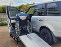 Portable platform gaining access into car 