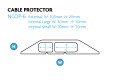 Cable size of the 2 channel cable protector 