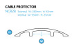 Cable protector dimensions size 