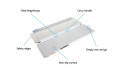 6ft Folding Economy Wheelchair Ramp Flat Hinge