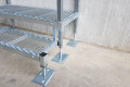 Portable steel steps 