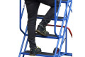 TB Davies Steel Trade Mobile Steps with a person walking up the stairs 