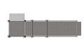 Modular wheelchair ramp with handrails 4m 