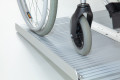 Safety edges on the wheelchair ramp 