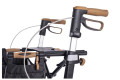 Handles with brake on the rollator 