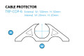 Cable protector channel size 20mm diameter 