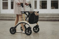 Soljal carbon rollator in use on a street 