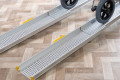 Telescopic ramps resting on ground 