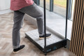 Adjustable Half step with handrail 