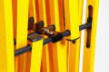 Expandable Concertina Barrier on Wheels (Expands to 4m) 