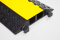 2 channel cable protector with anti-slip surface