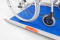 Length-fold Wheelchair Ramp with Blue Grip Surface (2ft long 810mm wide)