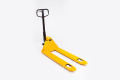 Yellow Manual pallet truck with  polyurethane (PU) wheels 