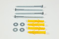 Fixings provided with the wheel stop 
