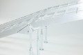 Loading Ramp with Bar Grip Surface and Support Legs (2200mmx282mm)