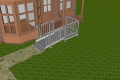 2.5m wheelchair ramp with handrails 