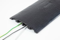 30mm High Black Cable Cover 2 Channel (2x25mm x 25mm channel, 5t capacity)