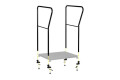 Half Step Standard 115 x 760 x 405mm 300kg Capacity Black with Pair of Standard Size Handrails