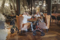 Rollators by dinner table 