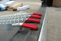 Ramp resting onto van for loading 