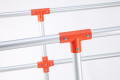 Handrail close up orange 