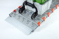 Trolley going up alloy loading ramp 