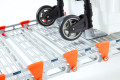 Trolley on loading ramp 