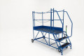 Mobile access platform with wheels and non-slip surface 