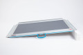 Aerolight Classic portable wheelchair ramp resting on step 