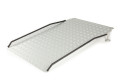 Adjustable threshold wheelchair ramp 