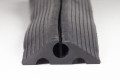 Channel on the rubber outdoor cable protector 