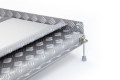Folding hinge on drive in ramp 