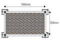 Single Adjustable Step kit without handrails (1080mm x 420mm tread, min 130mm and max 190mm height)