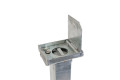 Telescopic bollard with key