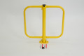 Yellow bollard with keys and fixings 