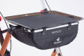 Indoor rollator with bag and tray 