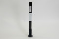 White reflector on security bollard 