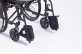 Swing away leg rests on the manual wheelchair 