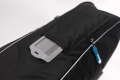 close up of transport bag tag