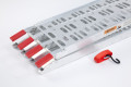 Motorcycle ramp with safety strap 