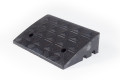 Black rubber kerb ramp 