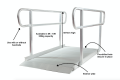Wheelchair Ramp With Handrails 3ft - 12ft 