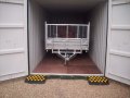 Using rubber kerb ramps on a container 