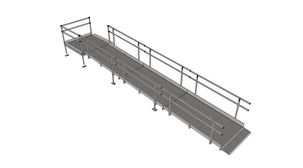 6900mm modular wheelchair ramp system 