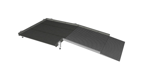 Technical drawing of modular ramp 