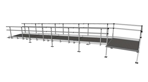 Fully assembled 7200 modular ramp system 