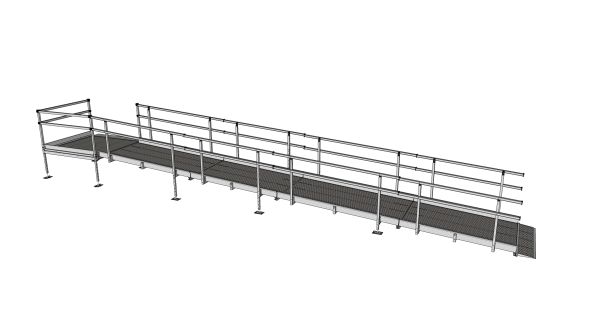 8400mm modular wheelchair ramp 