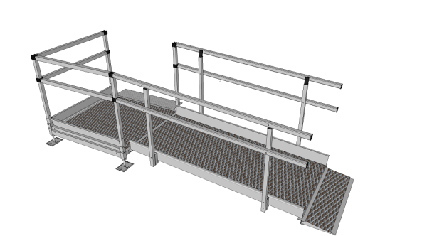 1900mm modular wheelchair ramp 